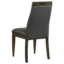 Load image into Gallery viewer, Wes Upholstered Side Chair (Set of 2) Grey and Dark Walnut
