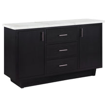 Load image into Gallery viewer, Sherry 3-drawer Marble Top Dining Sideboard Server White and Rustic Espresso
