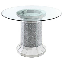Load image into Gallery viewer, Ellie Pedestal Round Glass Top Counter Height Table Mirror

