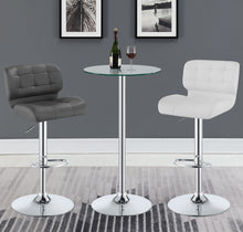 Load image into Gallery viewer, Abiline Glass Top Round Bar Table Chrome
