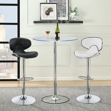 Load image into Gallery viewer, Edenton Upholstered Adjustable Height Bar Stools White and Chrome (Set of 2)
