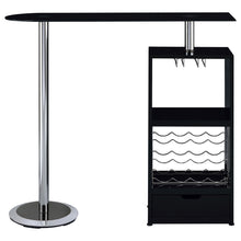 Load image into Gallery viewer, Koufax 1-drawer Bar Table Glossy Black
