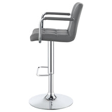Load image into Gallery viewer, Palomar Adjustable Height Bar Stool Grey and Chrome
