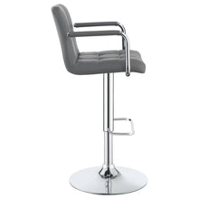 Load image into Gallery viewer, Palomar Adjustable Height Bar Stool Grey and Chrome
