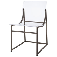 Load image into Gallery viewer, Adino Acrylic Dining Side Chair Clear and Black Nickel (Set of 2)
