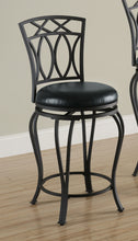 Load image into Gallery viewer, Adamsville Upholstered Swivel Counter Height Stool Black
