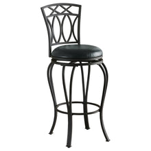 Load image into Gallery viewer, Adamsville Upholstered Swivel Bar Stool Black
