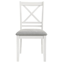 Load image into Gallery viewer, Hollis Cross Back Wood Dining Side Chair White (Set of 2)
