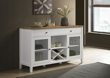 Load image into Gallery viewer, Hollis 2-door Dining Sideboard with Drawers Brown and White
