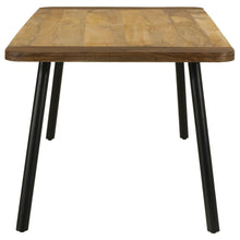 Load image into Gallery viewer, Maverick Rectangular Tapered Legs Dining Table Natural Mango and Black
