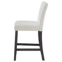 Load image into Gallery viewer, Alba Boucle Upholstered Counter Height Dining Chair White and Charcoal Grey (Set of 2)
