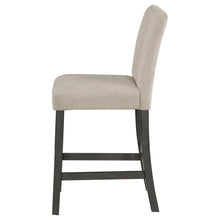 Load image into Gallery viewer, Alba Boucle Upholstered Counter Height Dining Chair Beige and Charcoal Grey (Set of 2)
