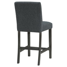 Load image into Gallery viewer, Alba Boucle Upholstered Counter Height Dining Chair Black and Charcoal Grey (Set of 2)
