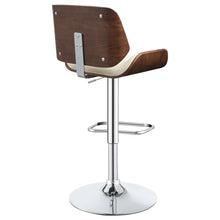 Load image into Gallery viewer, Folsom Upholstered Adjustable Bar Stool Ecru and Chrome
