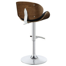 Load image into Gallery viewer, Harris Adjustable Bar Stool Black and Chrome
