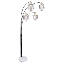 Load image into Gallery viewer, Maisel Floor Lamp with 4 Staggered Shades Black
