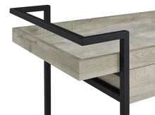 Load image into Gallery viewer, Ventura 2-tier Bar Cart with Storage Drawer Grey Driftwood
