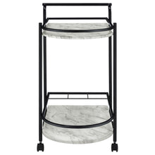 Load image into Gallery viewer, Desiree 2-tier Bar Cart with Casters Black
