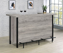 Load image into Gallery viewer, Bellemore Bar Unit with Footrest Grey Driftwood and Black
