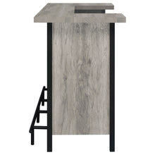 Load image into Gallery viewer, Bellemore Bar Unit with Footrest Grey Driftwood and Black
