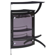 Load image into Gallery viewer, Dallas 2-shelf Home Bar Smoked and Black Glass
