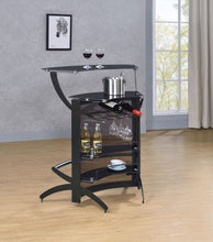 Load image into Gallery viewer, Dallas 2-shelf Home Bar Smoked and Black Glass
