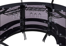 Load image into Gallery viewer, Dallas 2-shelf Curved Home Bar Smoke and Black Glass (Set of 3)
