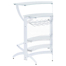 Load image into Gallery viewer, Dallas 2-shelf Home Bar White and Frosted Glass
