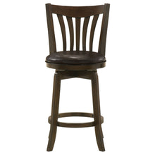 Load image into Gallery viewer, Lambert Counter Height Swivel Bar Stool with Upholstered Seat Dark Cherry
