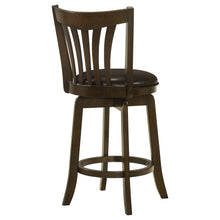 Load image into Gallery viewer, Lambert Counter Height Swivel Bar Stool with Upholstered Seat Dark Cherry
