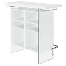 Load image into Gallery viewer, Acosta Rectangular Bar Unit with Footrest and Glass Side Panels
