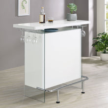 Load image into Gallery viewer, Acosta Rectangular Bar Unit with Footrest and Glass Side Panels
