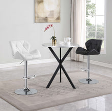 Load image into Gallery viewer, Kenzo Round Metal Top Bar Table Silver and Sandy Black
