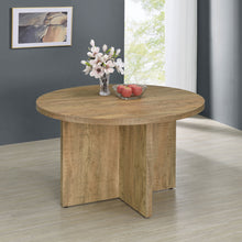 Load image into Gallery viewer, Jamestown Round Engineered Wood Dining Table with Decorative Laminate Mango Brown
