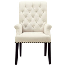 Load image into Gallery viewer, Alana Tufted Back Upholstered Arm Chair Beige
