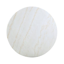 Load image into Gallery viewer, Kella Round Marble Top Dining Table White and Gold
