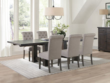 Load image into Gallery viewer, Calandra 7-piece Rectangular Dining Set with Extension Leaf Vintage Java and Beige
