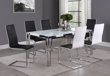 Load image into Gallery viewer, Pauline Rectangular Dining Table with Metal Leg White and Chrome
