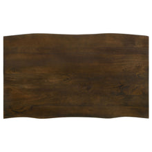 Load image into Gallery viewer, Topeka Live-edge Dining Table Mango Cocoa and Gunmetal
