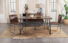 Load image into Gallery viewer, Topeka 5-piece Dining Set Mango Cocoa and Gunmetal
