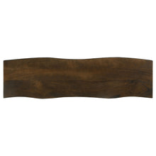 Load image into Gallery viewer, Topeka Live-edge Dining Bench Mango Cocoa and Gunmetal
