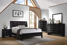 Load image into Gallery viewer, Briana Wood Eastern King Panel Bed Black
