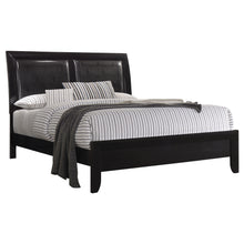 Load image into Gallery viewer, Briana Wood Queen Panel Bed Black
