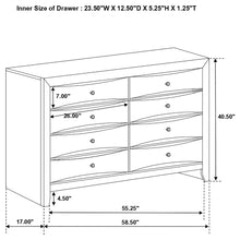 Load image into Gallery viewer, Briana Rectangular 8-drawer Dresser Black
