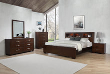 Load image into Gallery viewer, Jessica 6-drawer Dresser with Mirror Cappuccino

