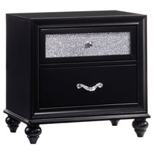 Load image into Gallery viewer, Barzini 2-drawer Nightstand Black
