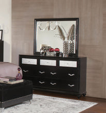 Load image into Gallery viewer, Barzini Rectangular Dresser Mirror Black
