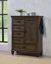 Load image into Gallery viewer, Franco 5-drawer Door Chest Burnished Oak
