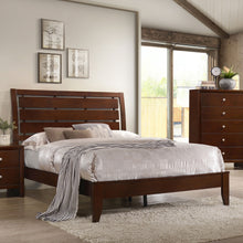 Load image into Gallery viewer, Serenity Wood Full Panel Bed Rich Merlot
