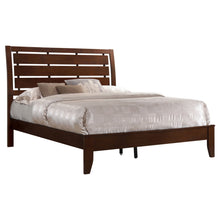 Load image into Gallery viewer, Serenity Wood Eastern King Panel Bed Rich Merlot
